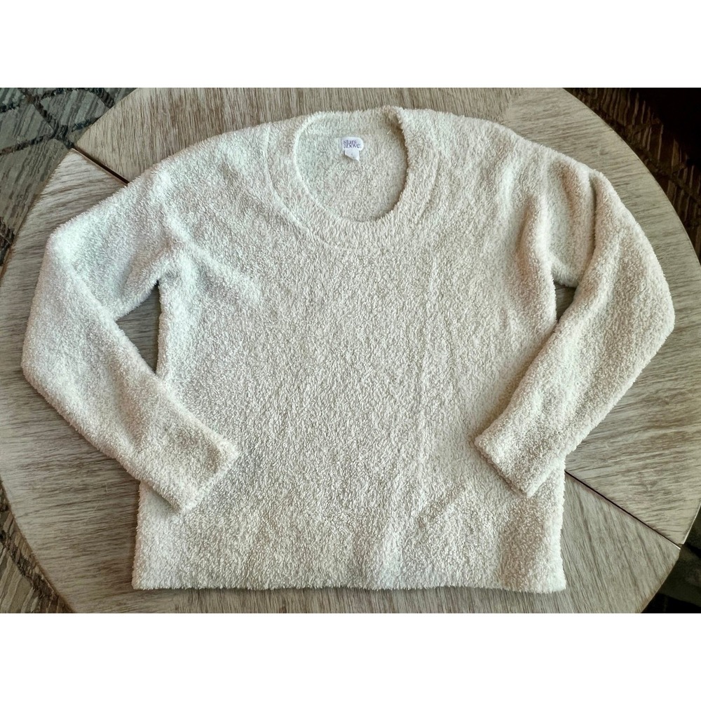 Stars‎ above blanket cozy yarn sweater small white